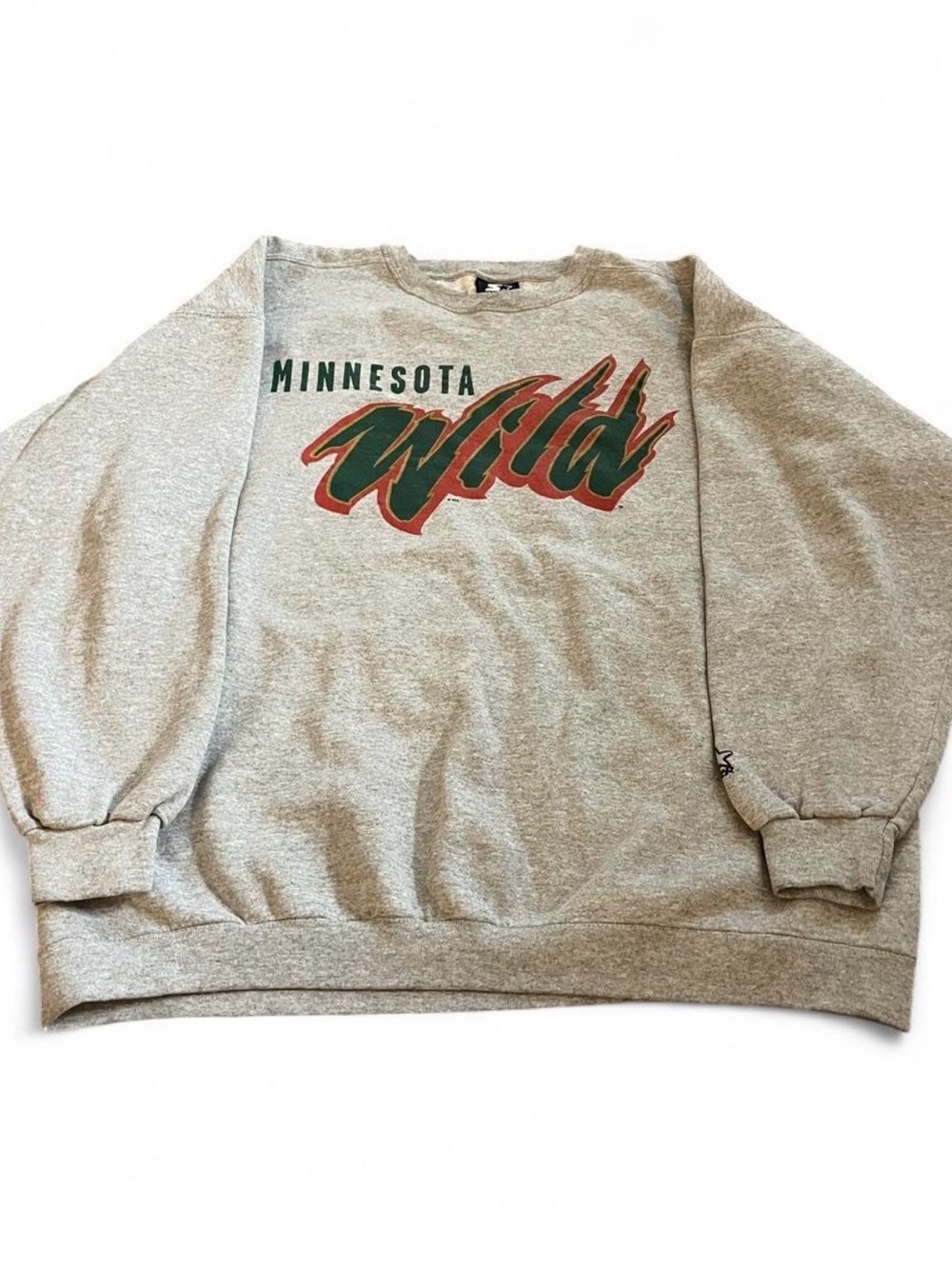 Vintage Men’s Starter Minnesota Twins NHL Gray Logo Sweatshirt Size L